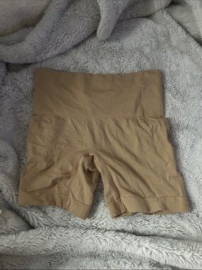 High-Waist Shaping Boyshorts - Nude